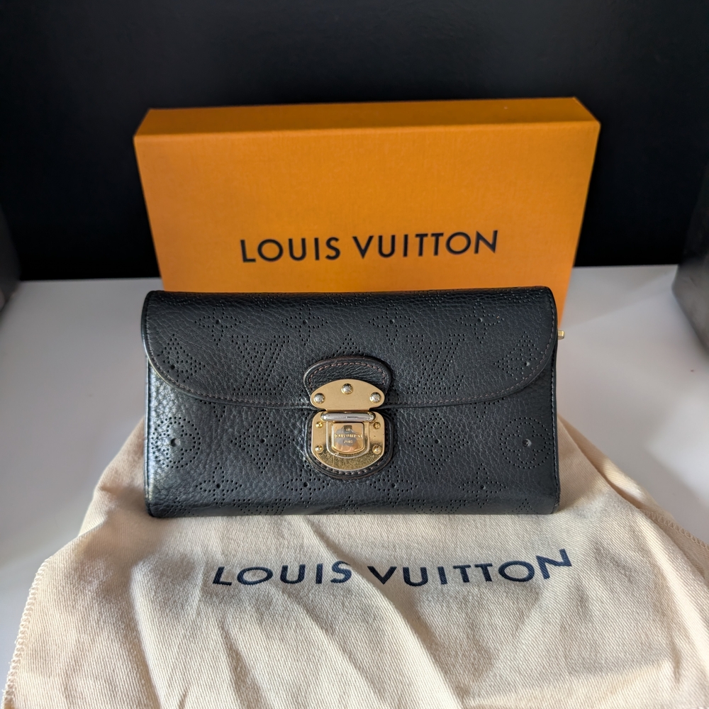 Louis Vuitton Mahina Wallet with Push Lock